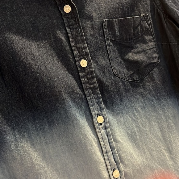 Womens ls chambray button down - Picture 2 of 3